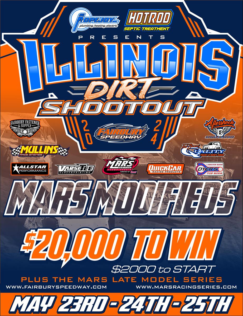 Event Entry List & Point Scheme Released for the Inaugural Illinois Dirt Shootout at Fairbury Speedway