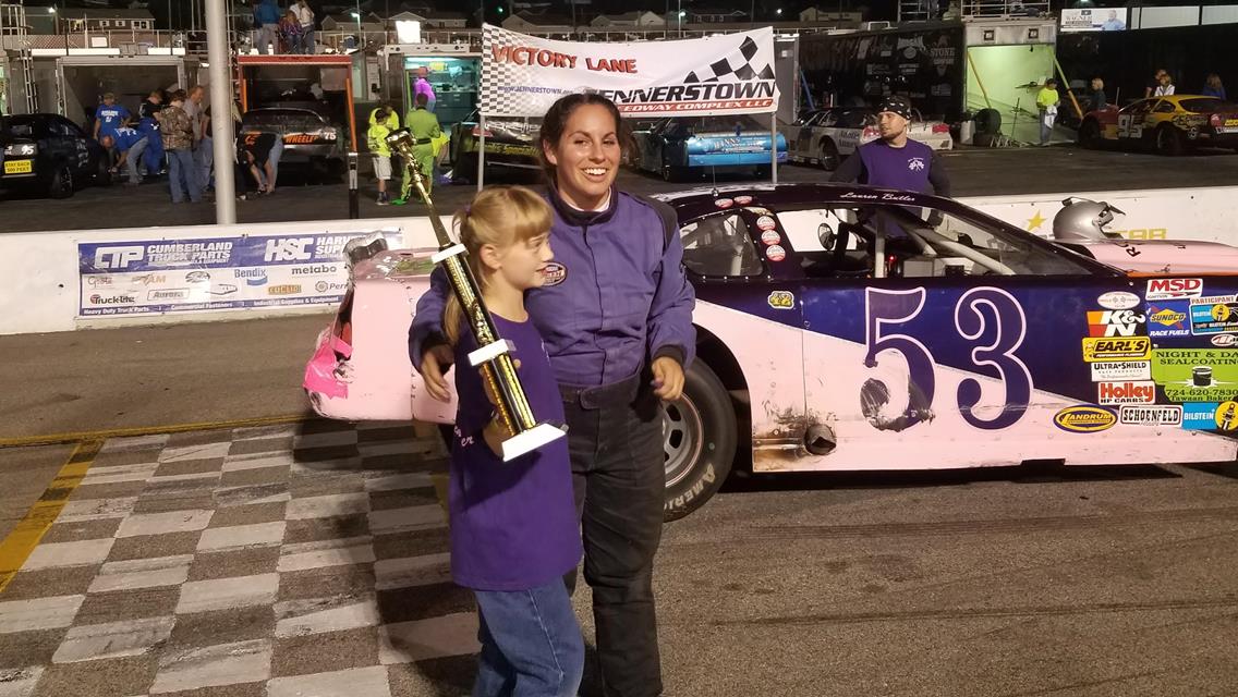Lauren Butler Goes Two For Two At Jennerstown Speedway Saturday Night