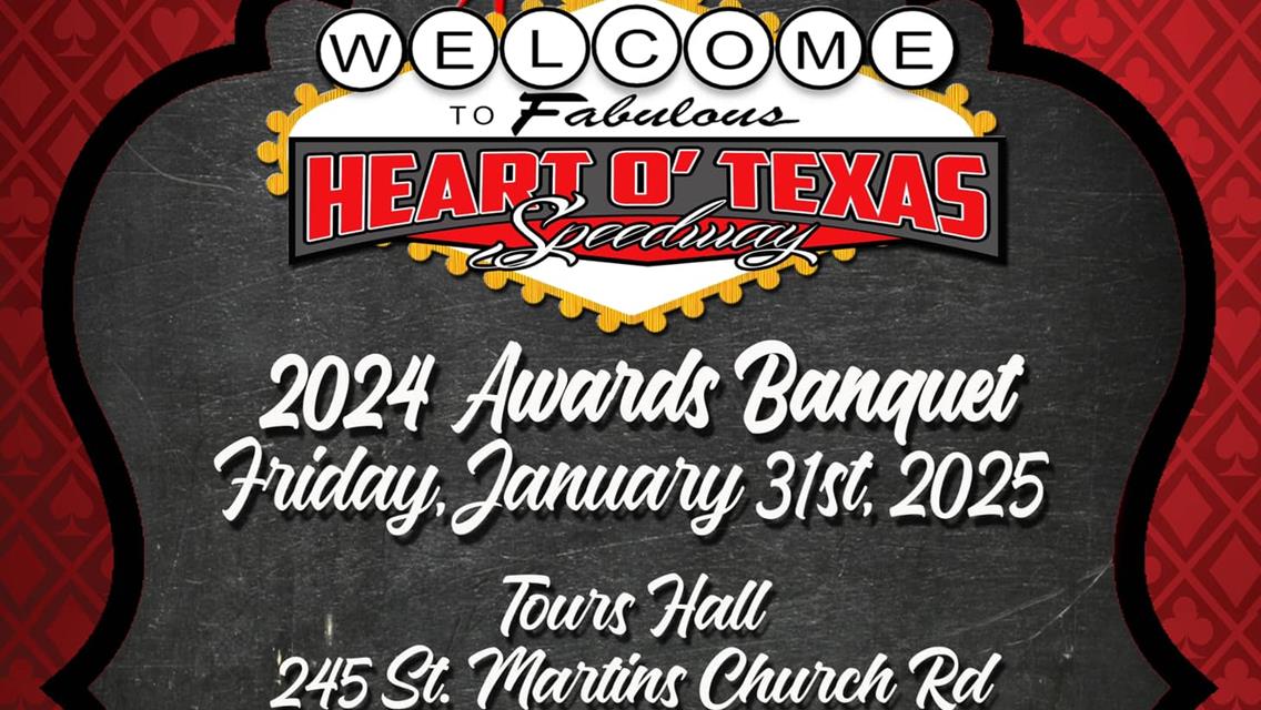 2024 Awards Banquet set for Friday January 31, 2025