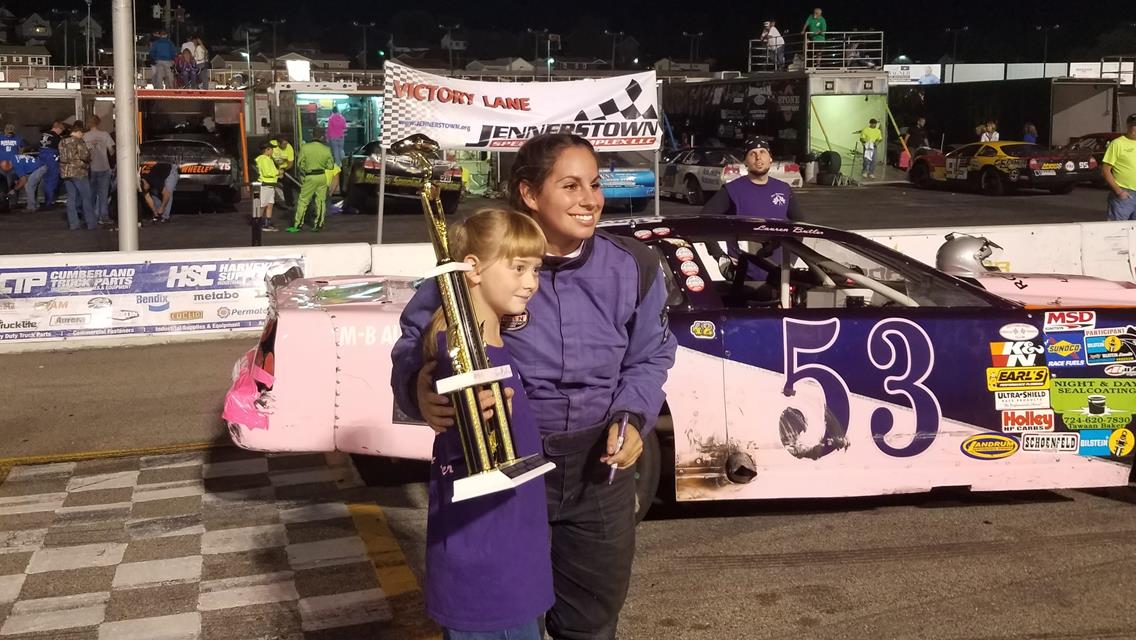 Lauren Butler Goes Two For Two At Jennerstown Speedway Saturday Night