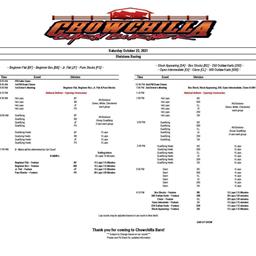 Saturday - October 23 - Event Schedule